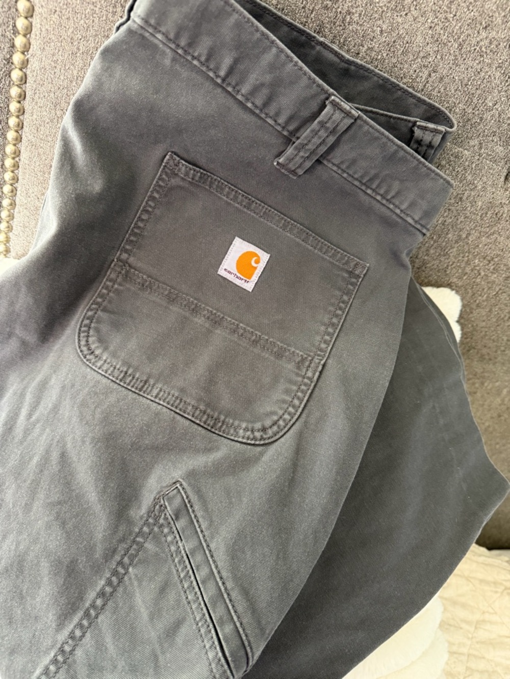 Carhartt Relaxed Fit Dark Gray Work Trousers **42x20**